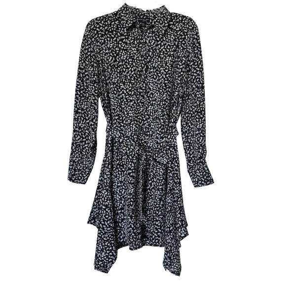 Club Monaco Dresses & Skirts - CLUB MONACO Printed 100% Silk Mini Dress with Slip Sz M